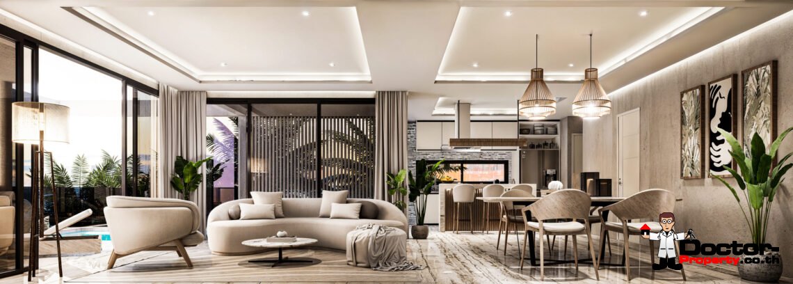 3 Bedroom Pool Villa with Sea View in Plai Laem, Koh Samui – For Sale